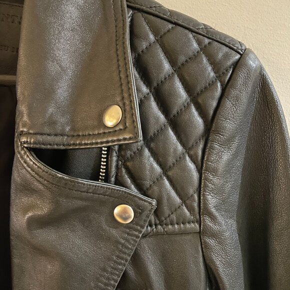 All Saints Leather Jacket - Picture 7 of 9